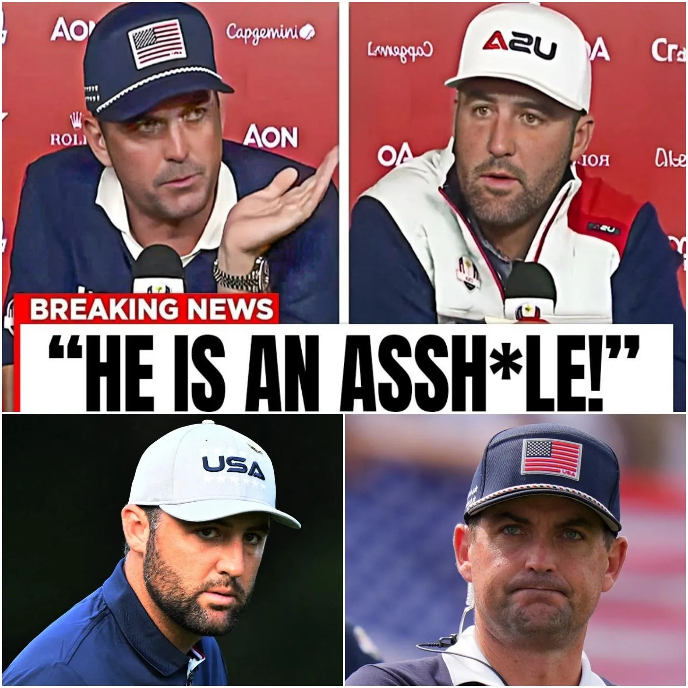 Cover Image for Shocking leaked footage has surfaced showing an intense moment between Keegan Bradley and Scottie Scheffler, leaving fans in disbelief. The clip, allegedly filmed behind the scenes during Ryder Cup week, has ignited a storm of speculation. As one insider revealed, “It was far more heated than anyone could have imagined.” Despite the public frenzy, both players have remained completely silent on the matter. 😱🏌️‍♂️