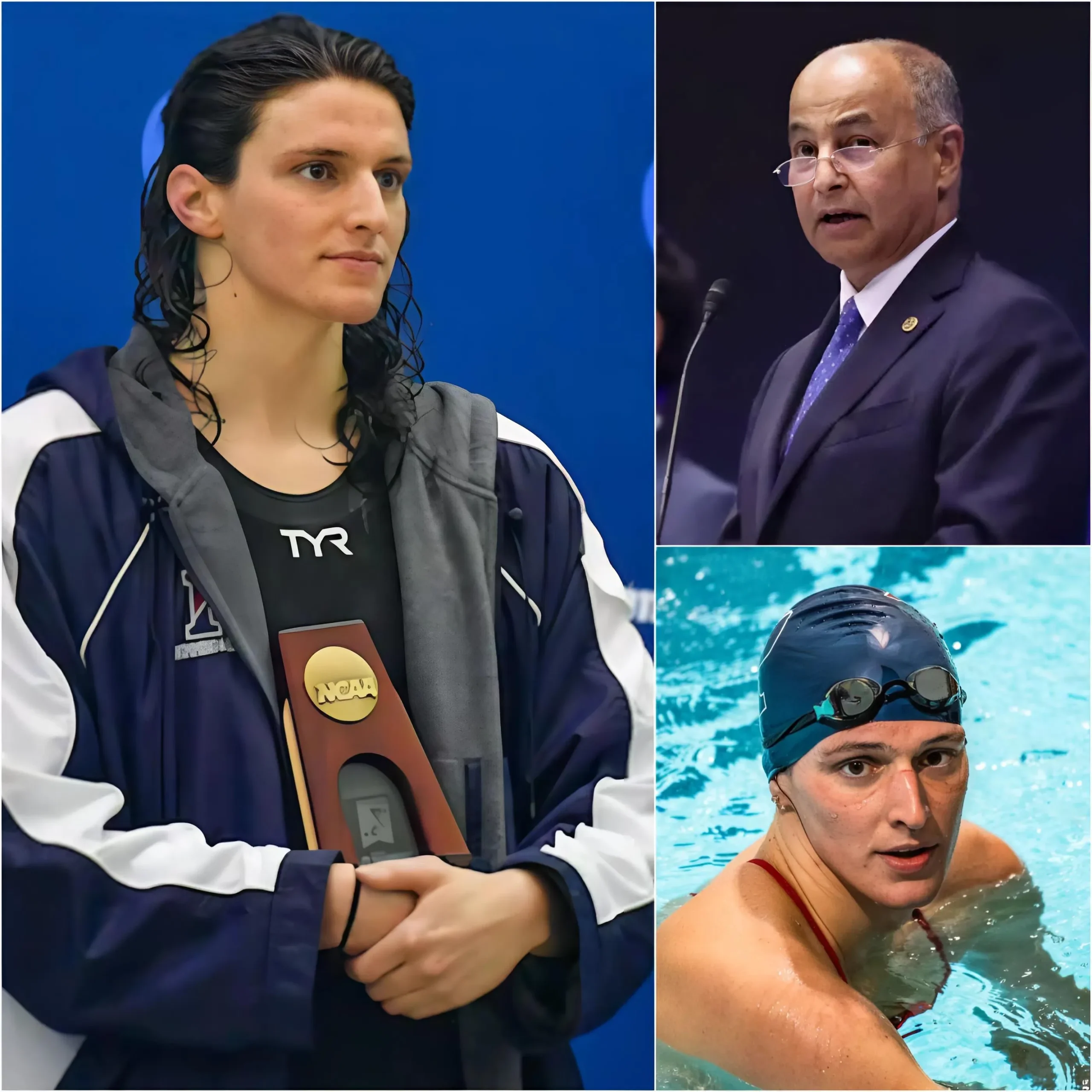 Cover Image for “Putting forward an impossible condition as a bargaining chip a bunch of Trᴜмp bootlicking cowards,” Lia Thomas shocked the world with a direct response to World Aquatics over its transgender athlete policy. Thomas laughed triumphantly as World Aquatics was publicly humiliated but moments later, she froze in disbelief and screamed in fury at the federation’s official counterstatement.