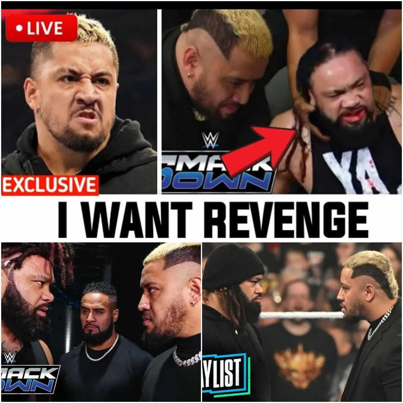 Cover Image for WE’RE COMING FOR YOU! SOLO SIKOA REACTS AFTER BLOODY ATTACK ON JACOB FATU