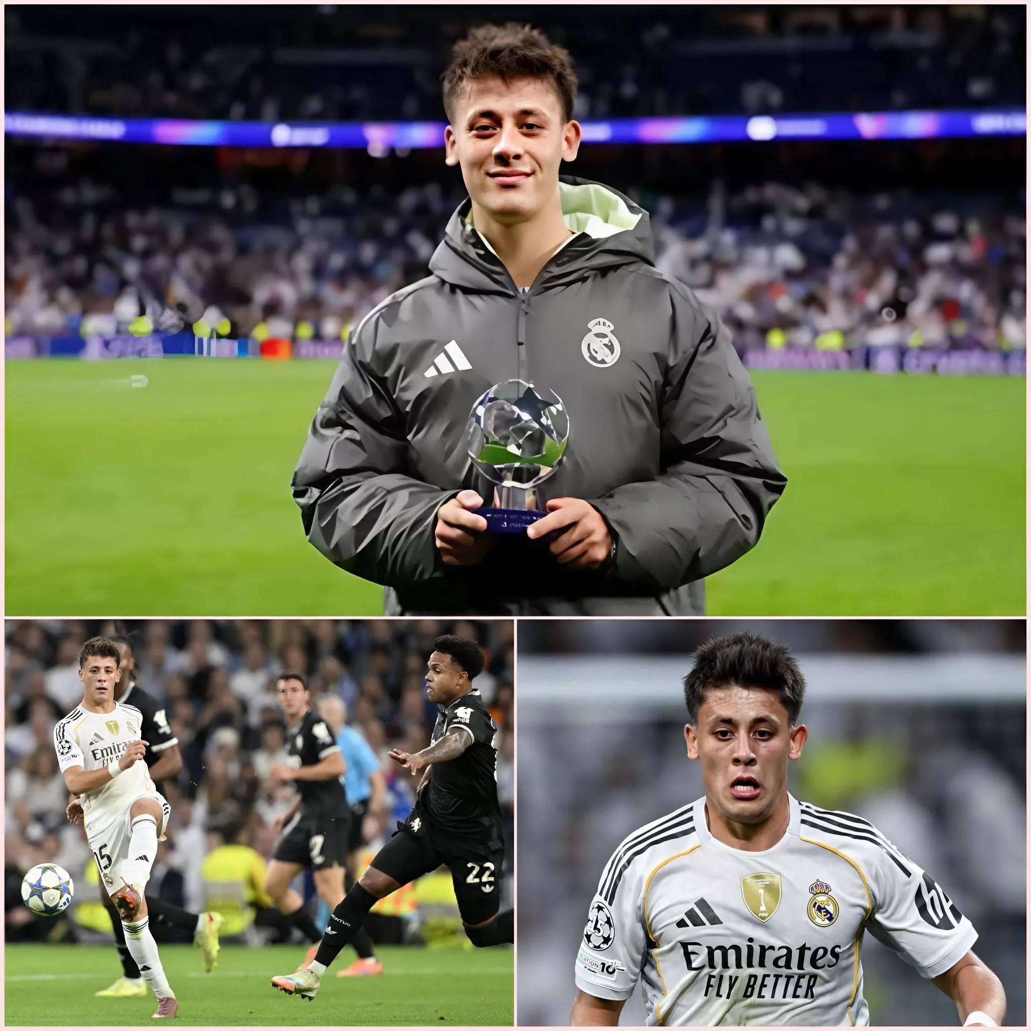 Cover Image for 🔥 Arda Güler, Şampiyonlar Ligi’nde Juventus ile Real Madrid arasında oynanan maçın hemen ardından, tarihte daha önce görülmemiş bir rekora imza atarak tüm futbol dünyasını şaşkına çevirdi. Bu genç oyuncu, beklenmedik bir açıklama yaparak herkesin dikkatini üzerine çekti.