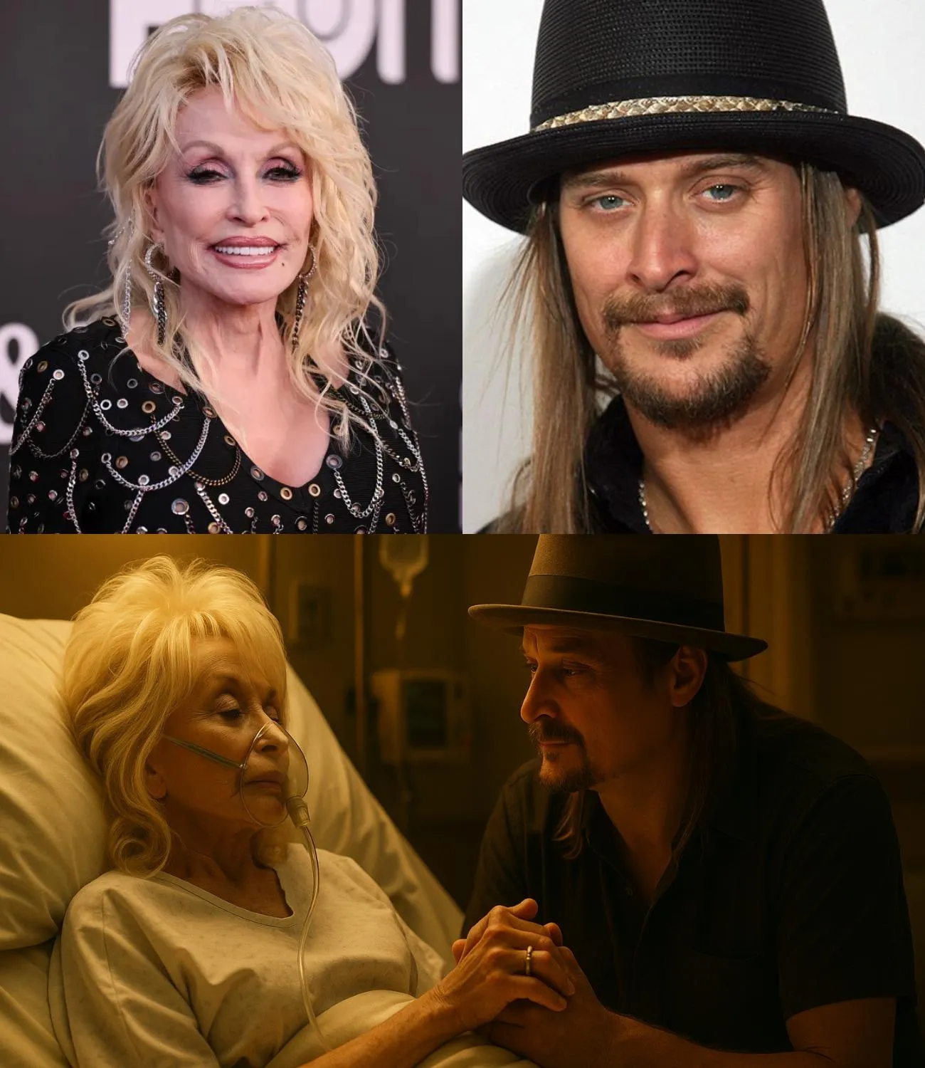 Cover Image for Amid growing concern for Dolly Parton’s health, her sister Freida urged fans worldwide to pray for the country legend’s recovery. Moved by the plea, Kid Rock quietly